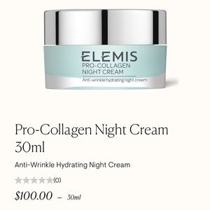TWO jars of Elemis Pro Collagen Night Cream